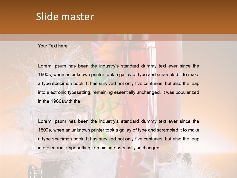 Liquid Female Senses PowerPoint Template