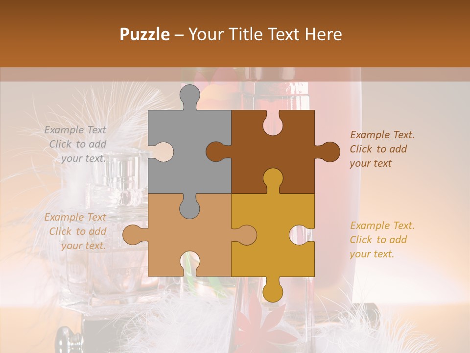 Liquid Female Senses PowerPoint Template