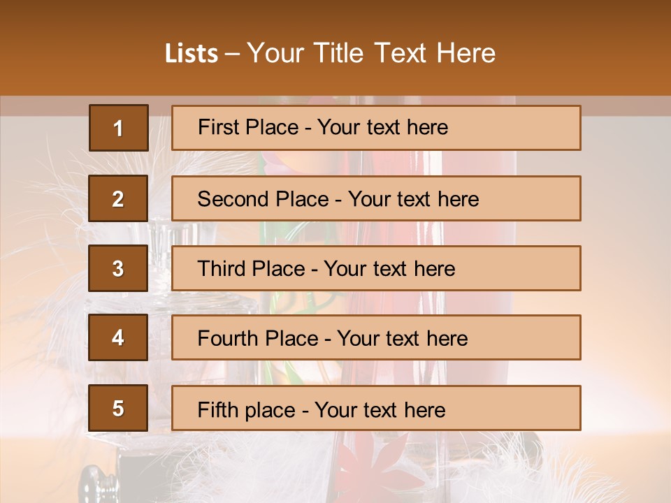 Liquid Female Senses PowerPoint Template