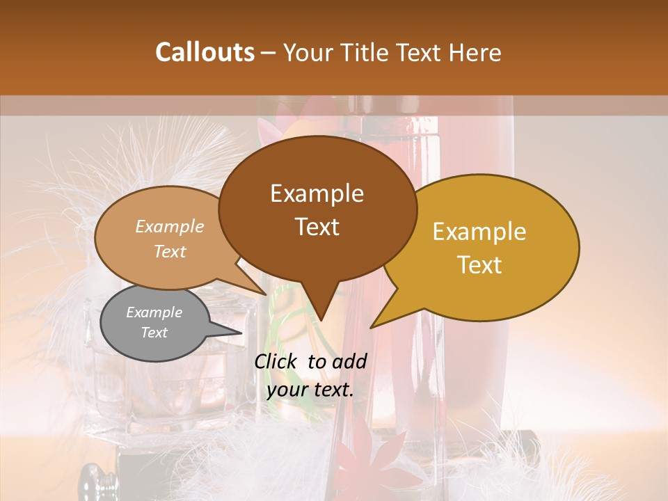 Liquid Female Senses PowerPoint Template