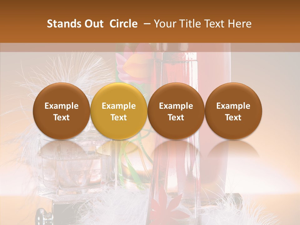 Liquid Female Senses PowerPoint Template