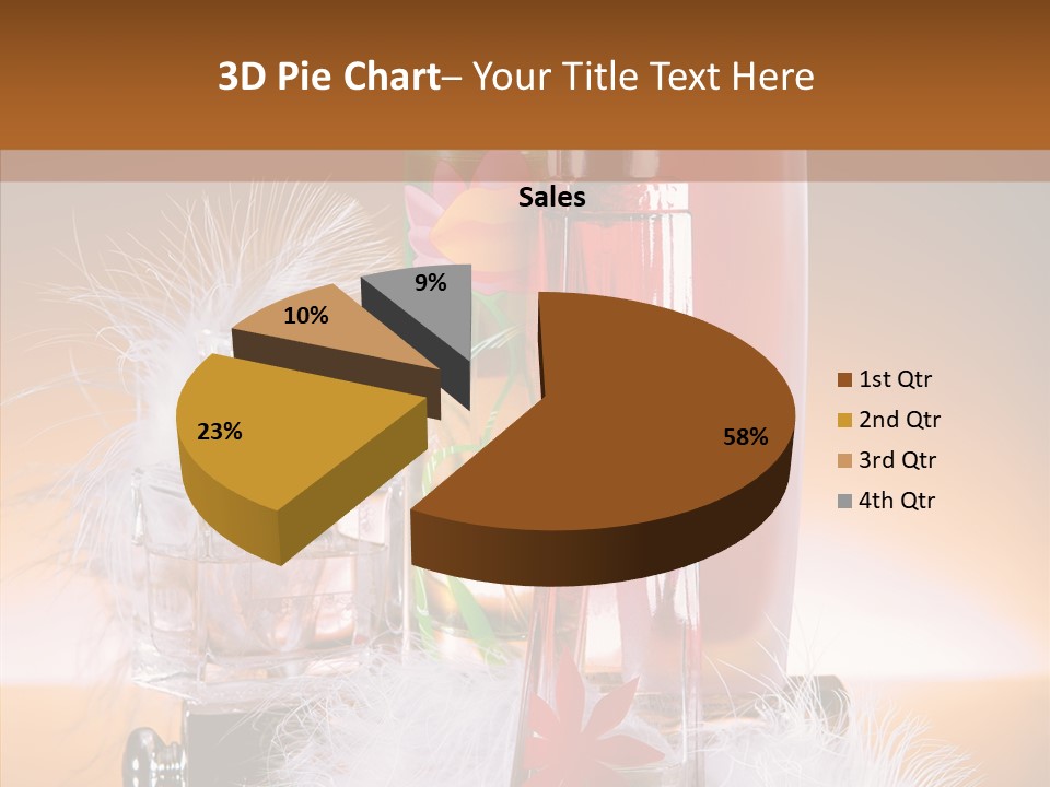 Liquid Female Senses PowerPoint Template