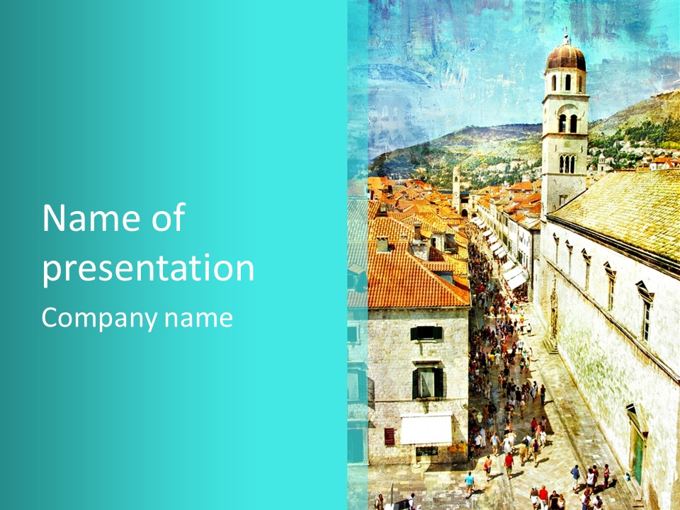 History Window Montenegro PowerPoint Template