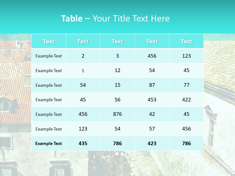 History Window Montenegro PowerPoint Template