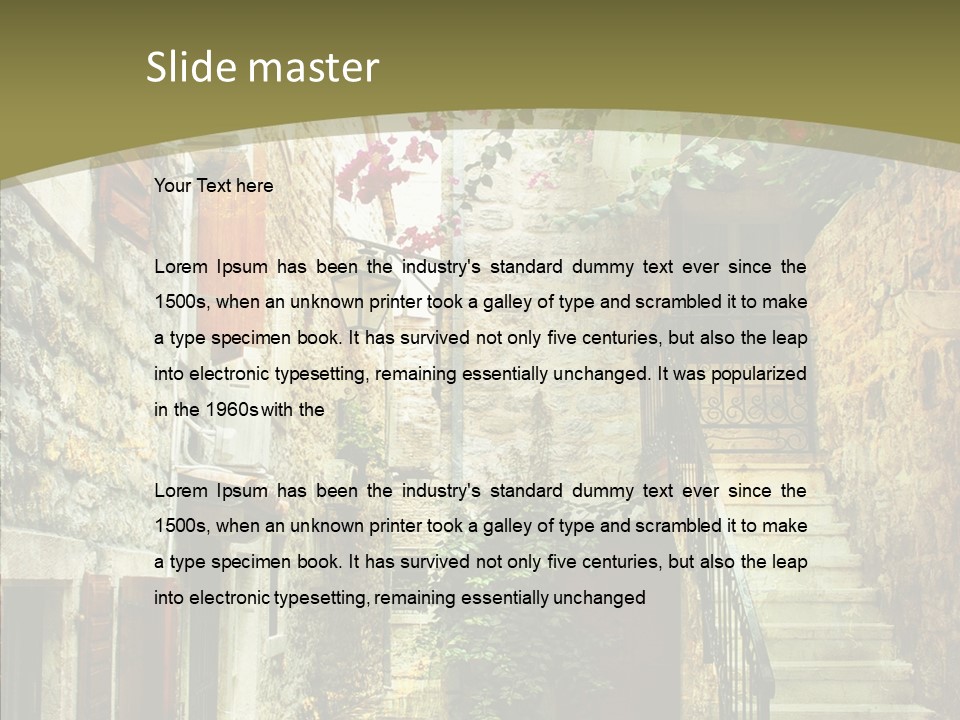 Historical Artwork Home PowerPoint Template