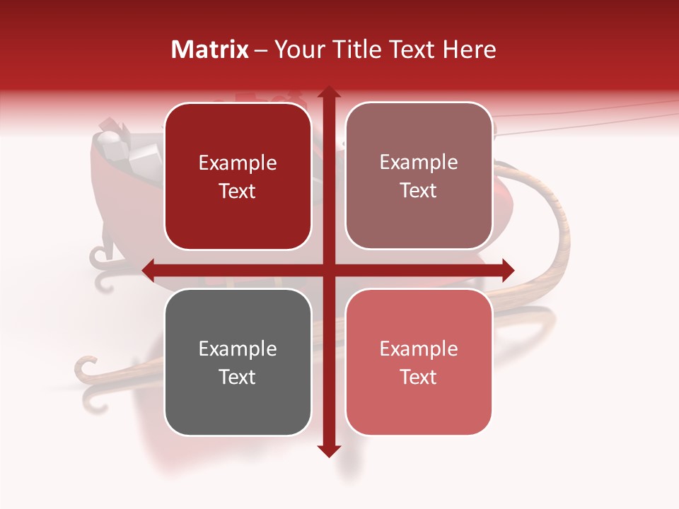 Sleigh Ice Gifts PowerPoint Template