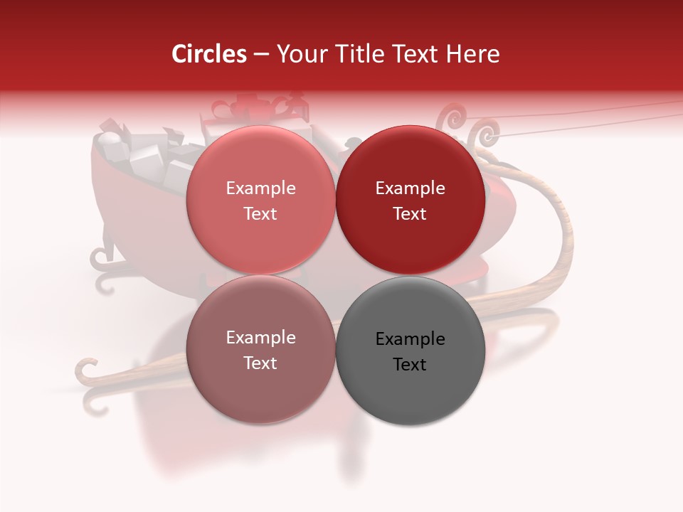 Sleigh Ice Gifts PowerPoint Template