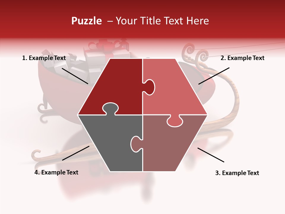 Sleigh Ice Gifts PowerPoint Template