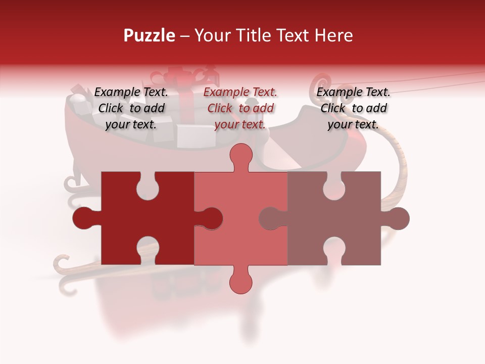 Sleigh Ice Gifts PowerPoint Template