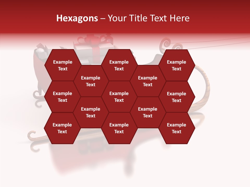 Sleigh Ice Gifts PowerPoint Template