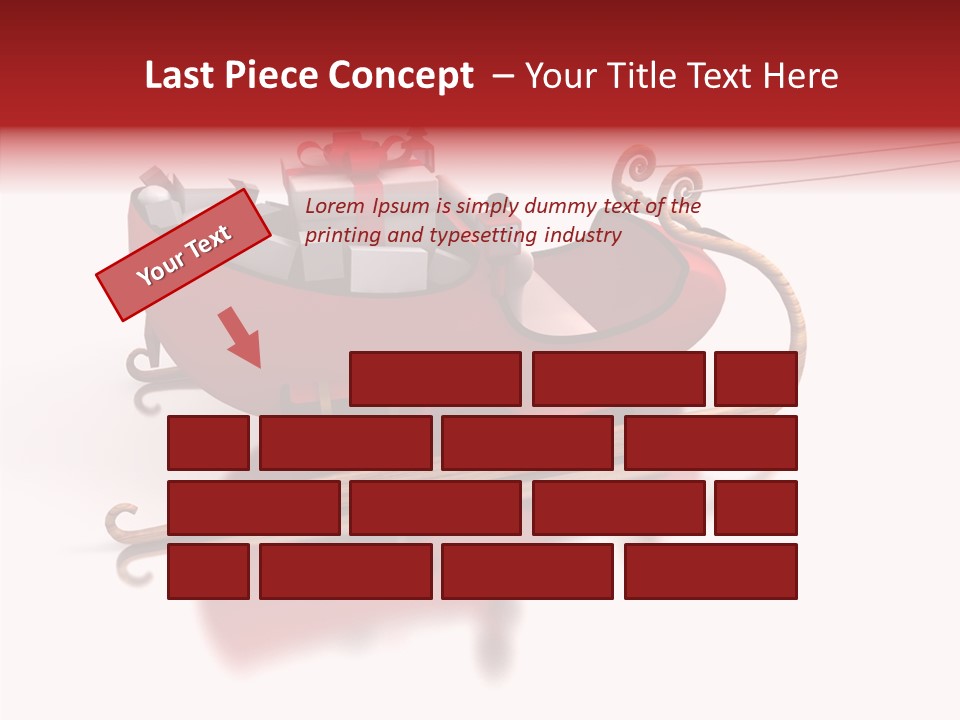 Sleigh Ice Gifts PowerPoint Template