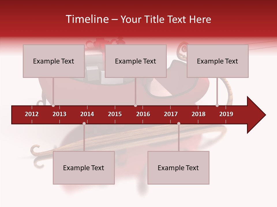 Sleigh Ice Gifts PowerPoint Template