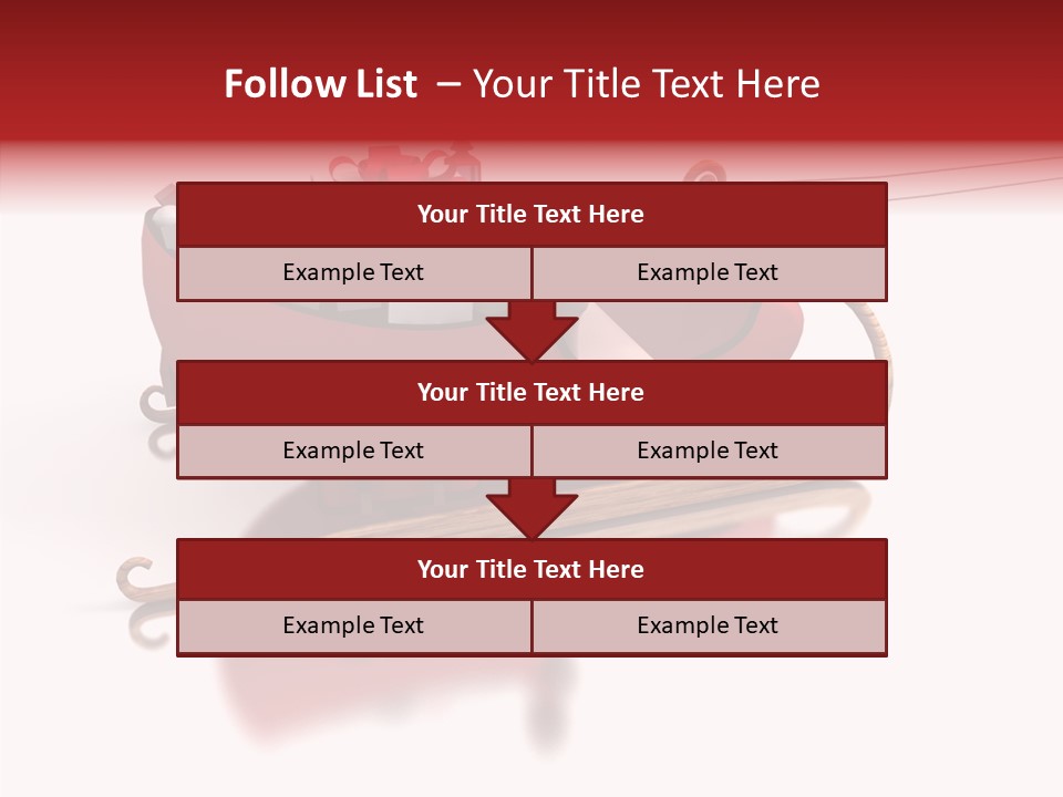 Sleigh Ice Gifts PowerPoint Template