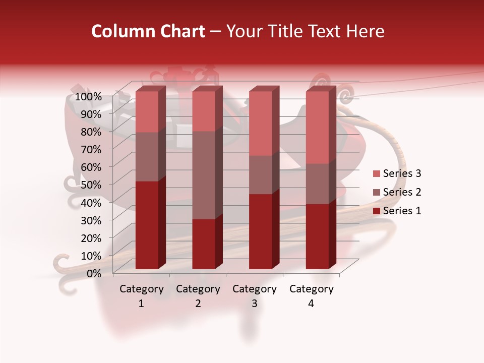 Sleigh Ice Gifts PowerPoint Template