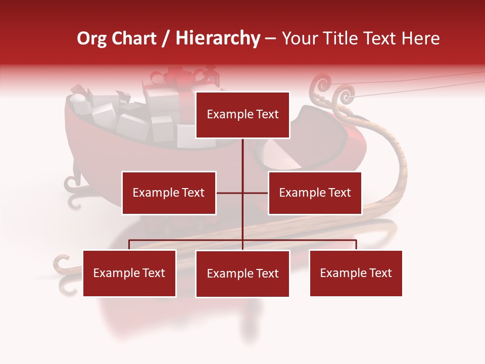 Sleigh Ice Gifts PowerPoint Template