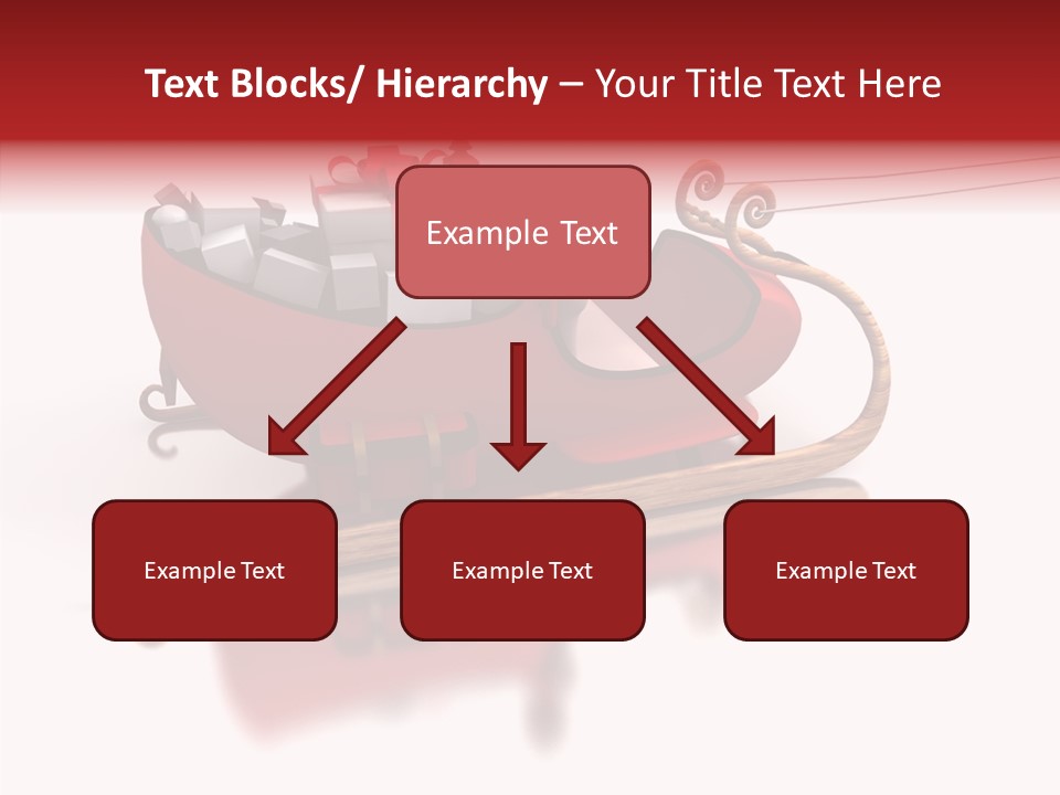 Sleigh Ice Gifts PowerPoint Template