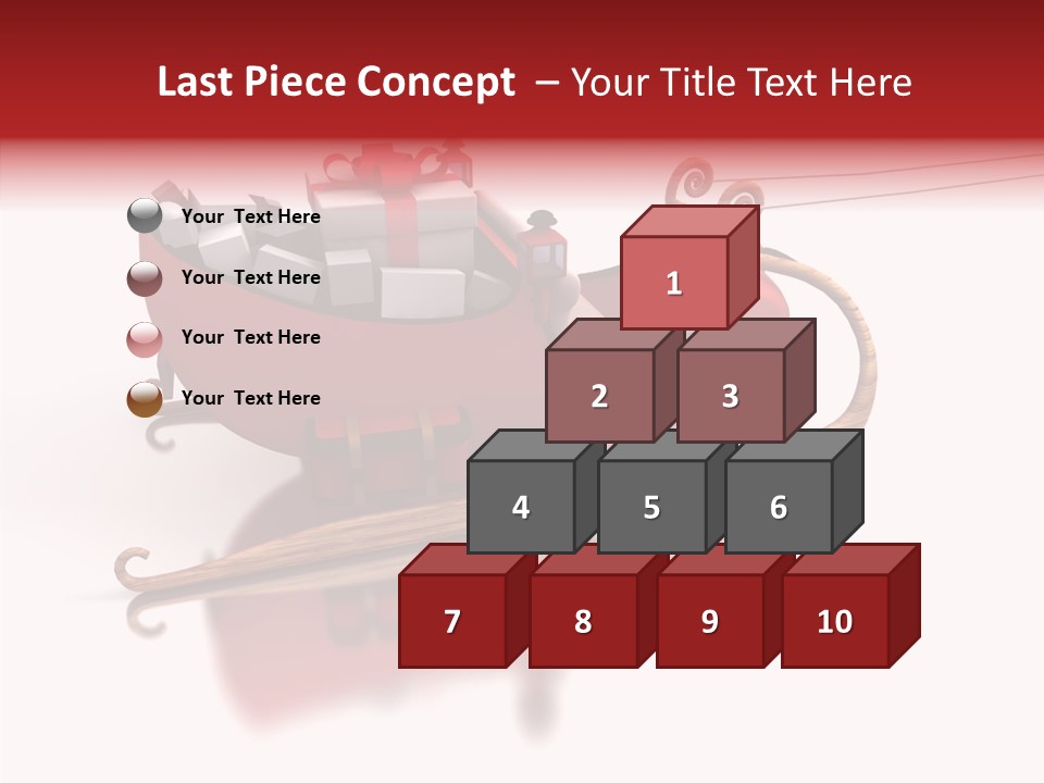 Sleigh Ice Gifts PowerPoint Template