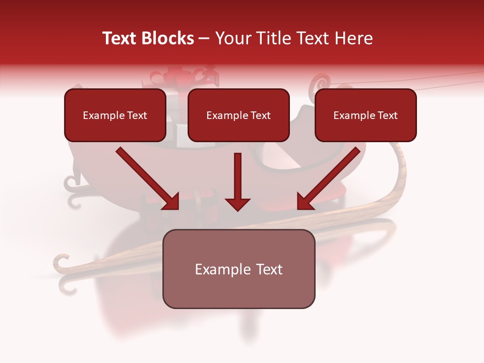 Sleigh Ice Gifts PowerPoint Template