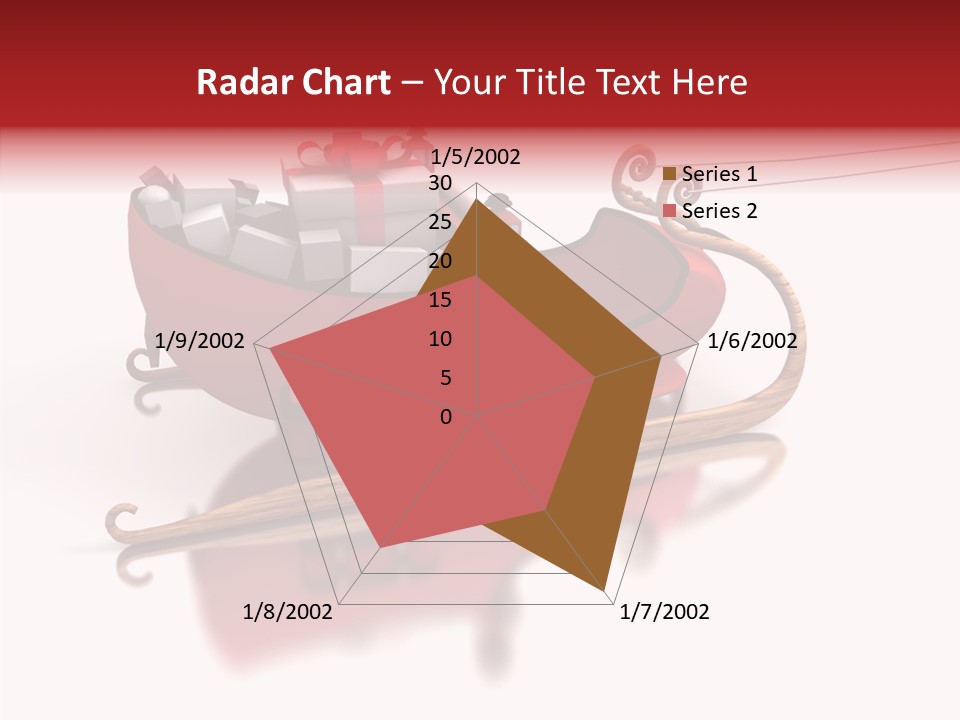 Sleigh Ice Gifts PowerPoint Template