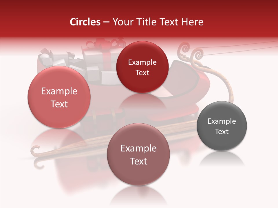 Sleigh Ice Gifts PowerPoint Template