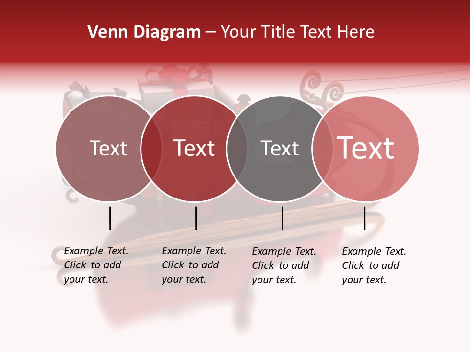 Sleigh Ice Gifts PowerPoint Template