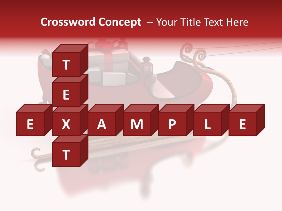 Sleigh Ice Gifts PowerPoint Template