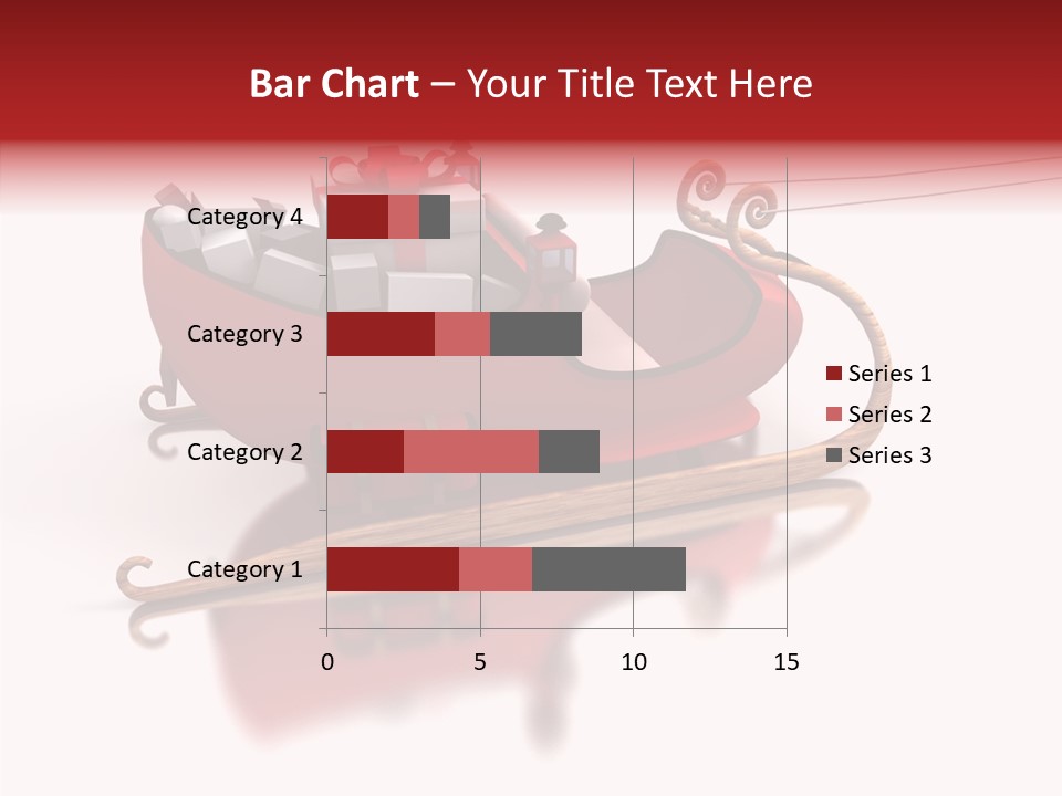 Sleigh Ice Gifts PowerPoint Template