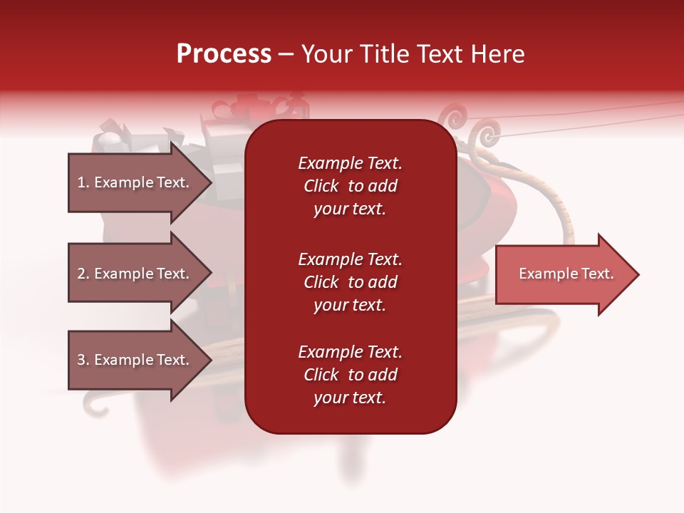 Sleigh Ice Gifts PowerPoint Template