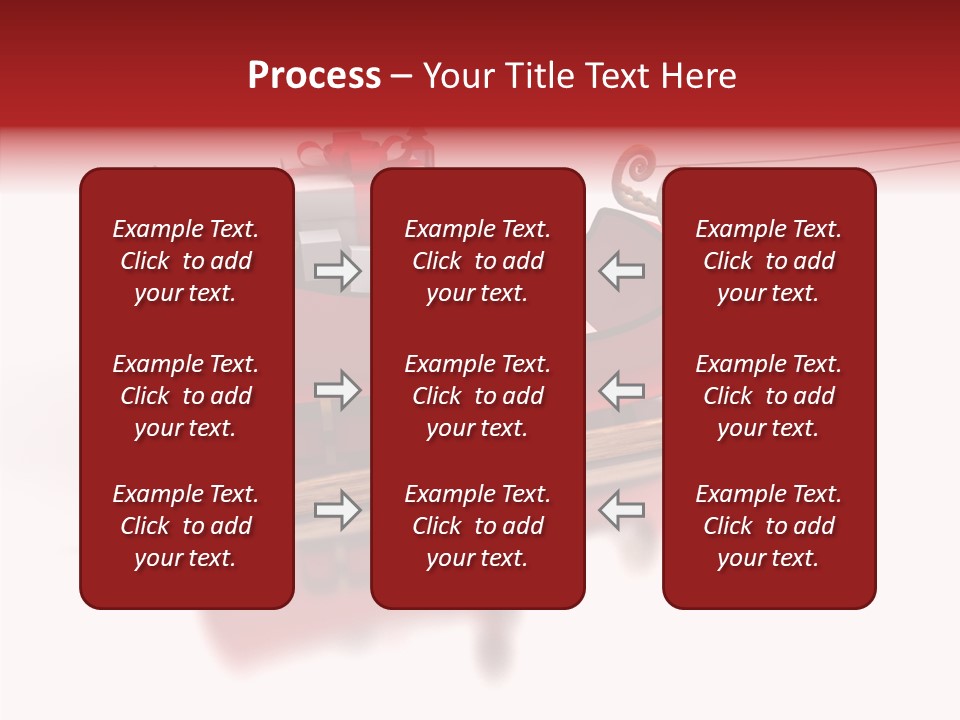 Sleigh Ice Gifts PowerPoint Template