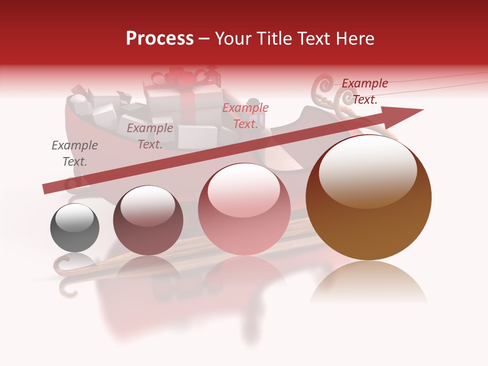 Sleigh Ice Gifts PowerPoint Template