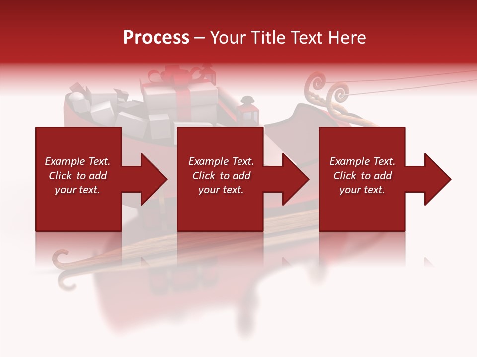 Sleigh Ice Gifts PowerPoint Template