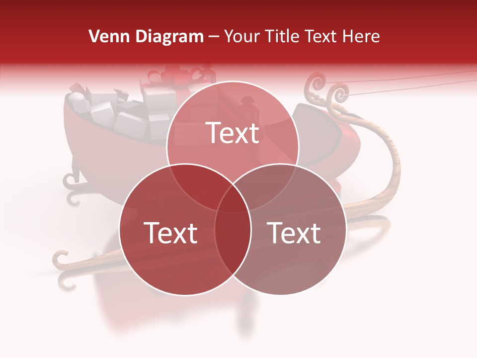 Sleigh Ice Gifts PowerPoint Template
