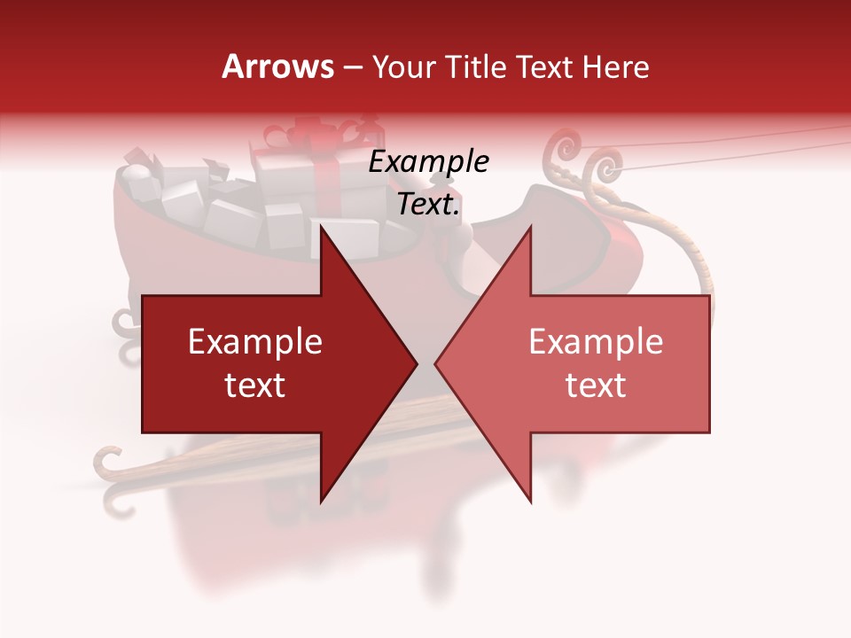 Sleigh Ice Gifts PowerPoint Template