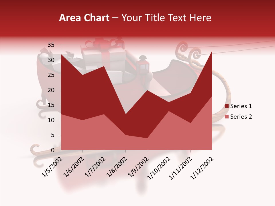 Sleigh Ice Gifts PowerPoint Template