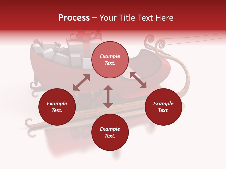 Sleigh Ice Gifts PowerPoint Template