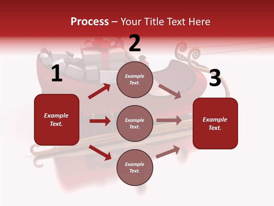 Sleigh Ice Gifts PowerPoint Template