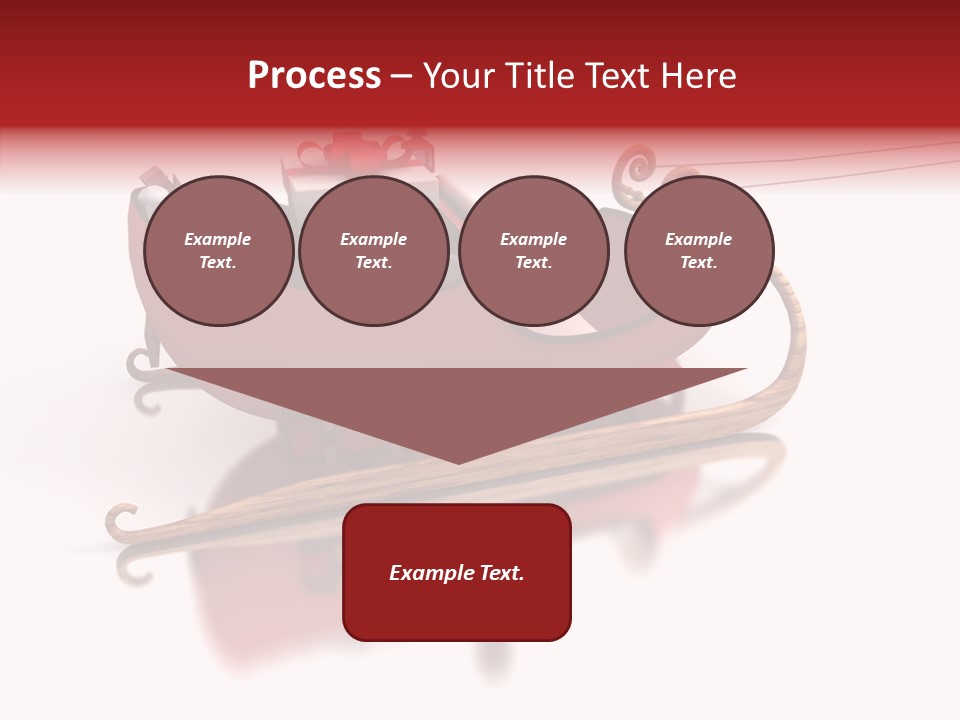 Sleigh Ice Gifts PowerPoint Template