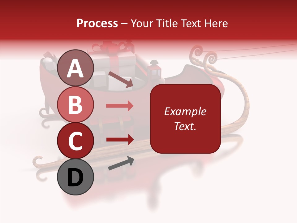 Sleigh Ice Gifts PowerPoint Template