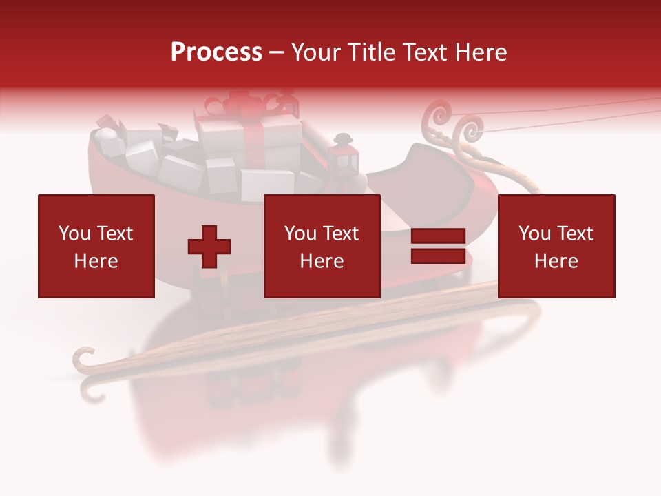 Sleigh Ice Gifts PowerPoint Template
