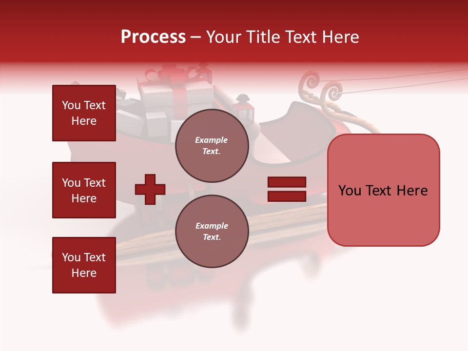 Sleigh Ice Gifts PowerPoint Template