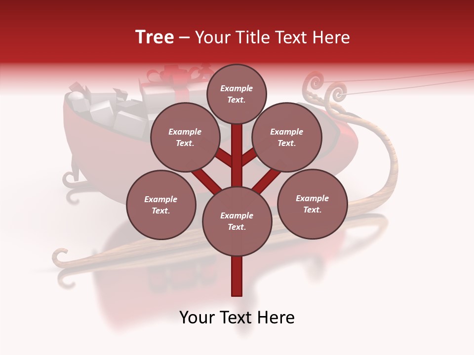 Sleigh Ice Gifts PowerPoint Template