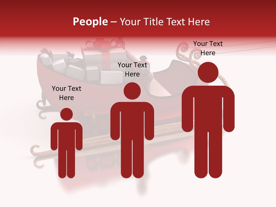 Sleigh Ice Gifts PowerPoint Template