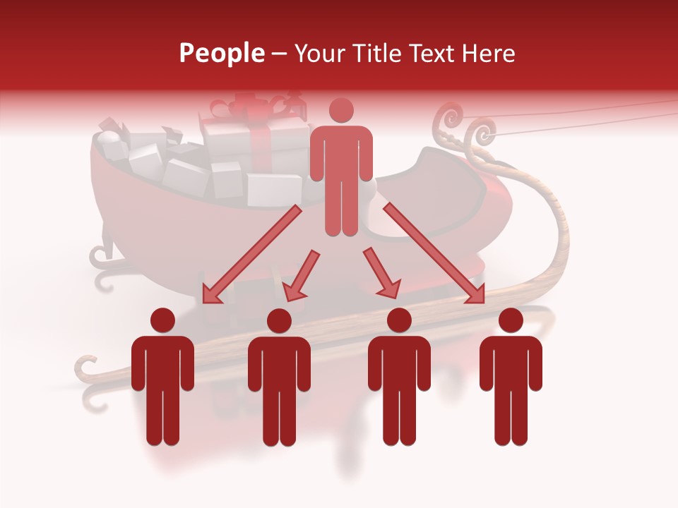 Sleigh Ice Gifts PowerPoint Template