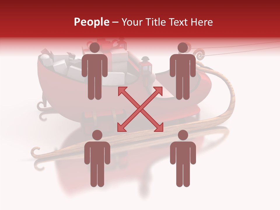 Sleigh Ice Gifts PowerPoint Template