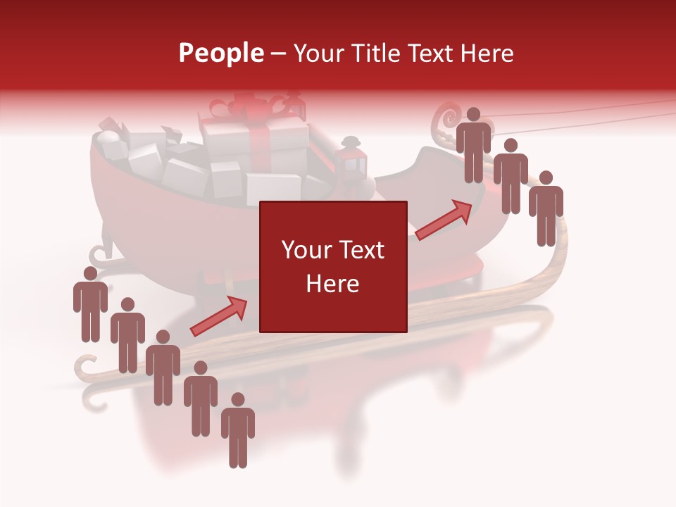 Sleigh Ice Gifts PowerPoint Template