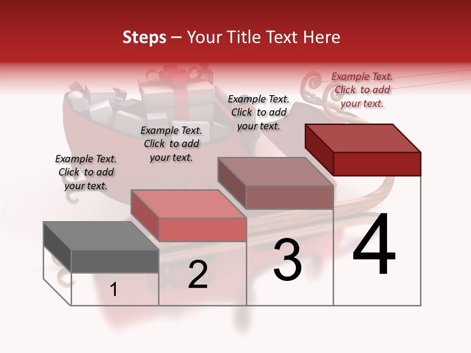 Sleigh Ice Gifts PowerPoint Template