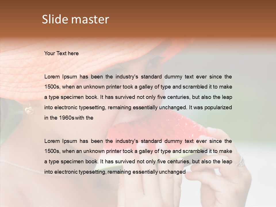 Juice Thirst Sweet PowerPoint Template