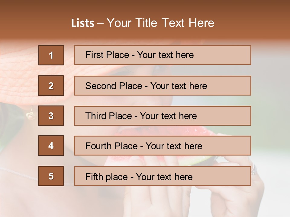 Juice Thirst Sweet PowerPoint Template