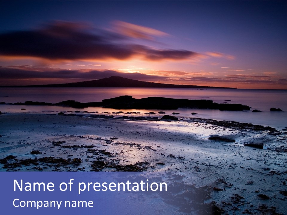 Zealand New Purple PowerPoint Template