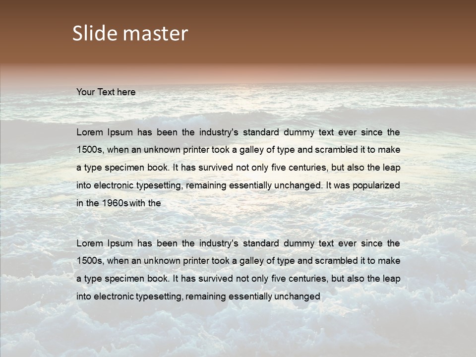 Dusk Sunrise Travel PowerPoint Template